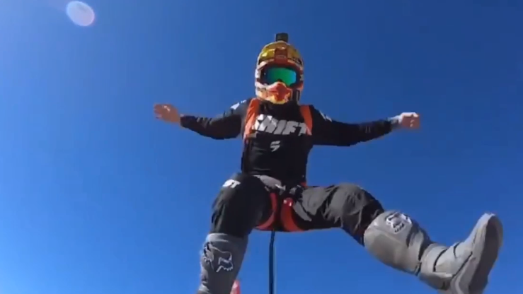 Dirt bike parachute